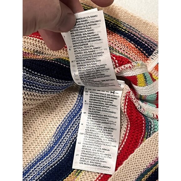 Adidas Originals Ksenia Schnaider Stripe Knit Dress M Multicolor NWT - Picture 14 of 16